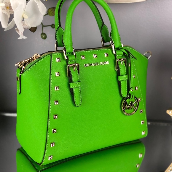 Michael Kors Ciara Studded Messenger Satchel - Picture 2 of 8